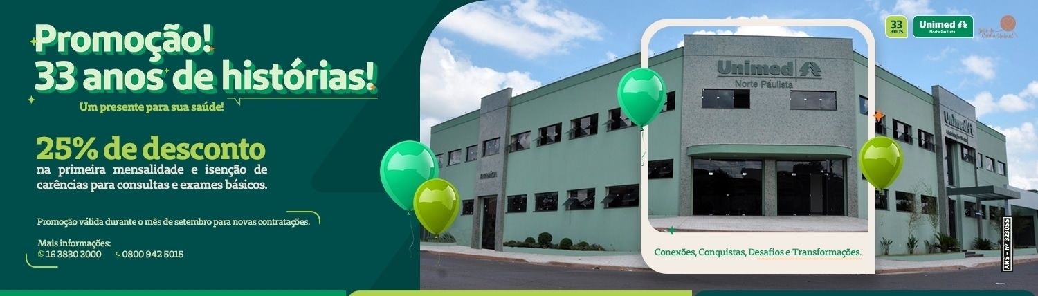 Promoção 33 anos de história